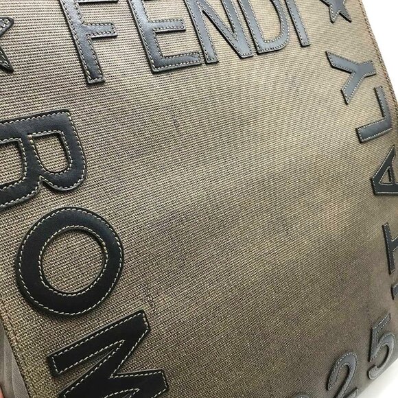 FENDI Brown Leather Tote Bag - Picture 7 of 7